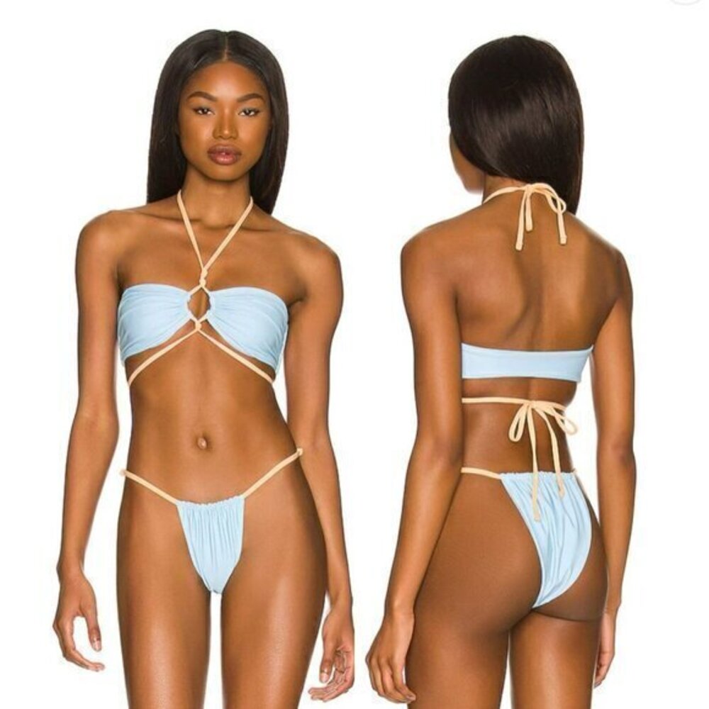 Tularosa Alice Top & Bottom in Blue & Orange